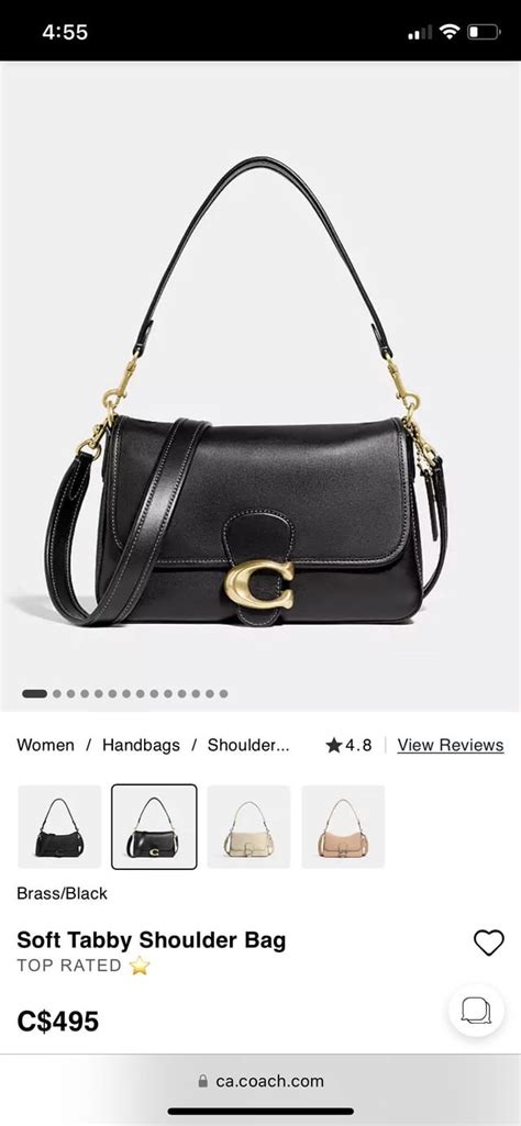 coach soft tabby dupe